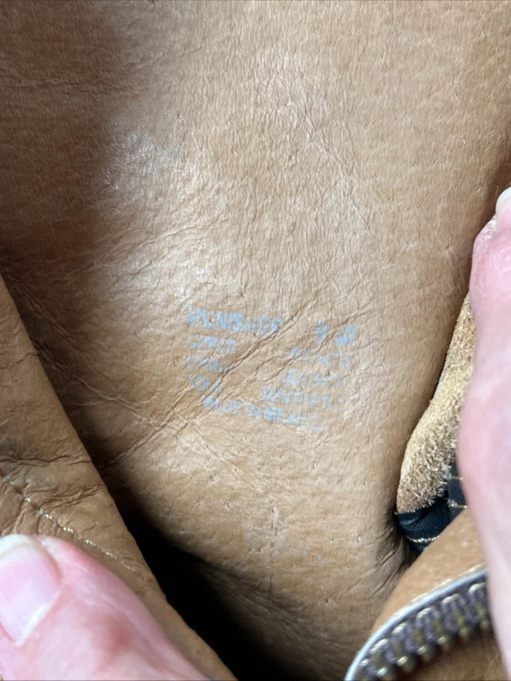 Zigi Soho Combat Boots Women's 9 Punisher Tan Leather Zip Lace Up Festival - Picture 11 of 12